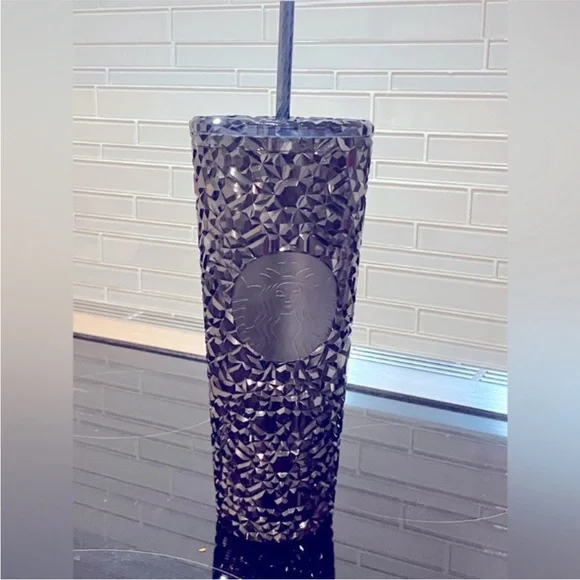 Starbucks 2024 Holiday sparkly gem plastic cold cup - Picture 1 of 1